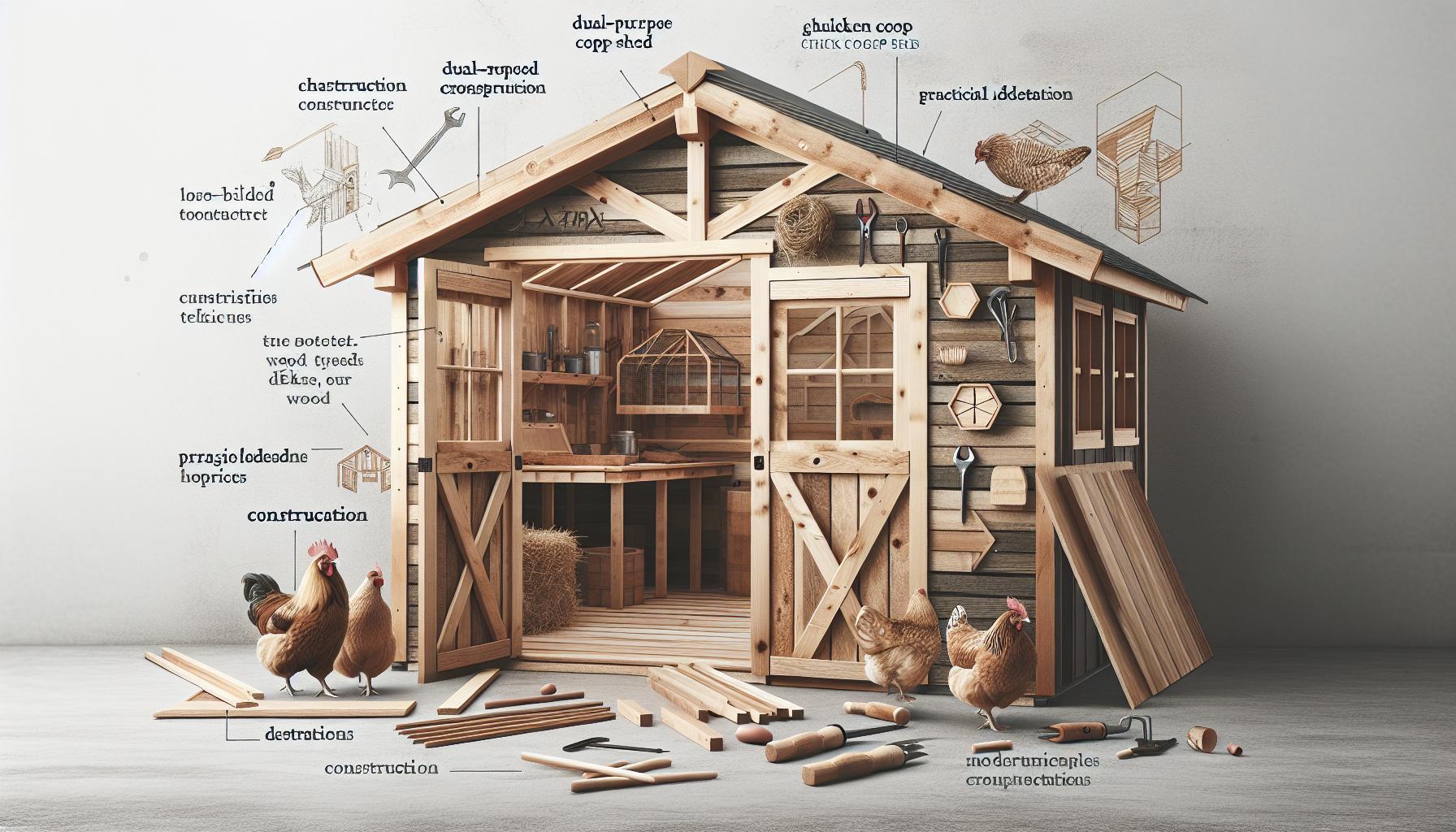 How to Build a Chicken Coop Shed: Dual-Purpose Design for Homesteaders