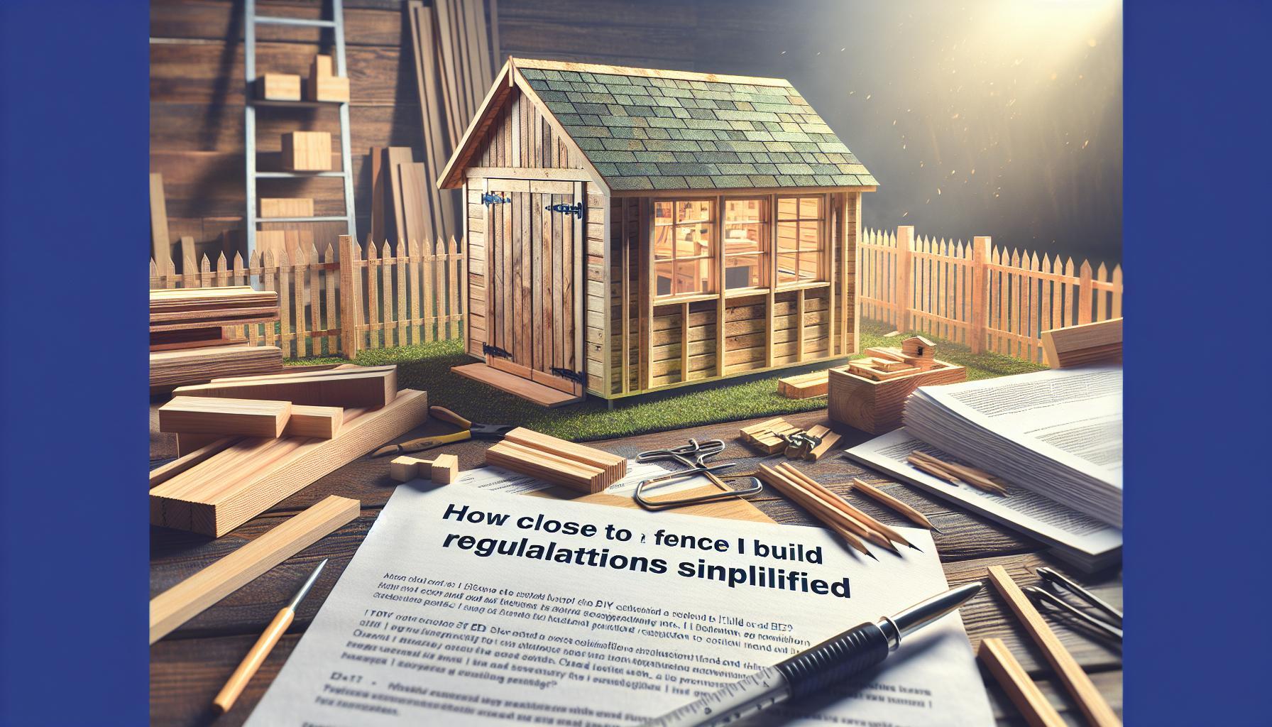 How Close to Fence Can I Build Shed? Regulations Simplified