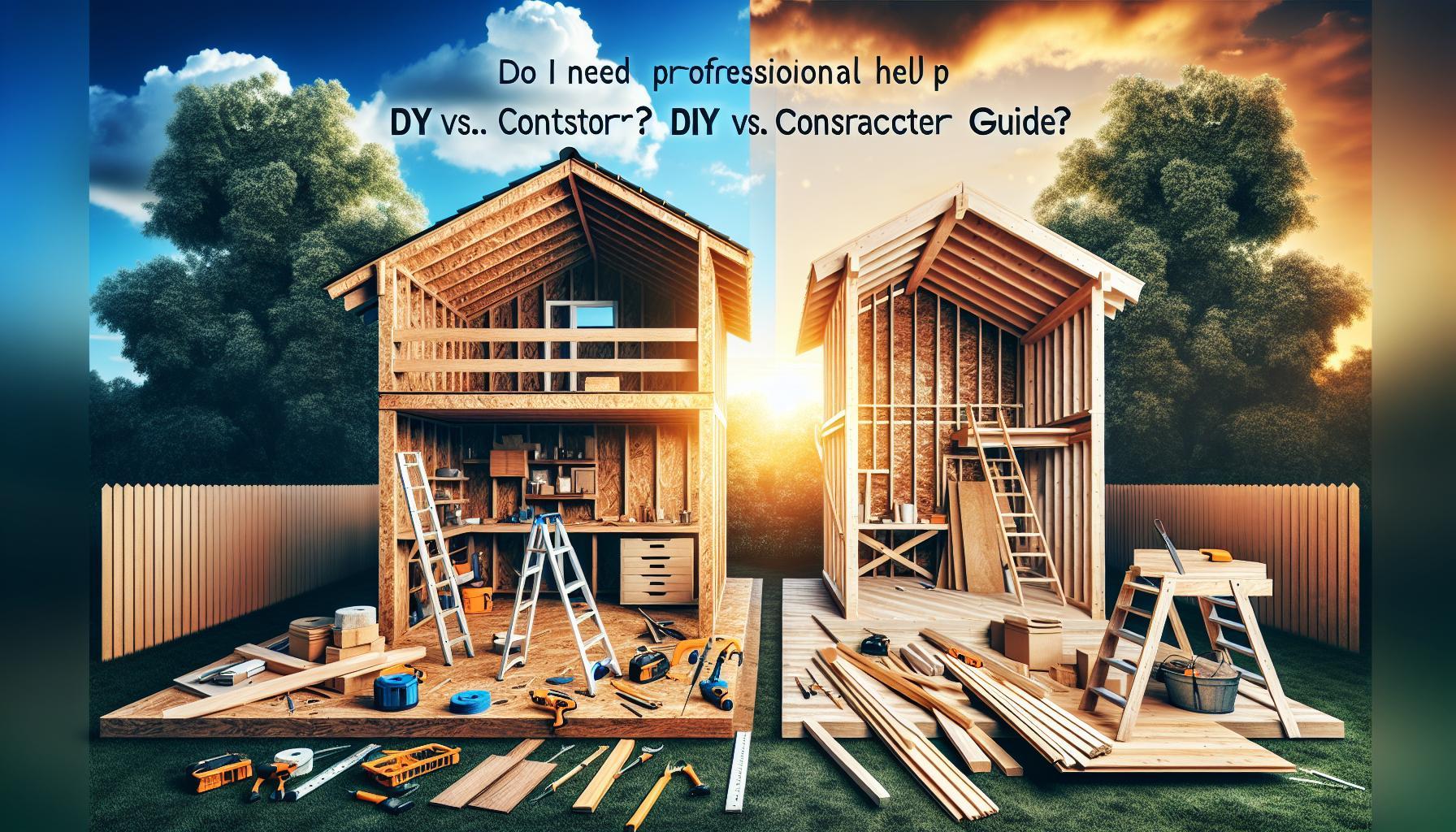 Do I Need Professional Help Building a Shed? DIY vs. Contractor Guide