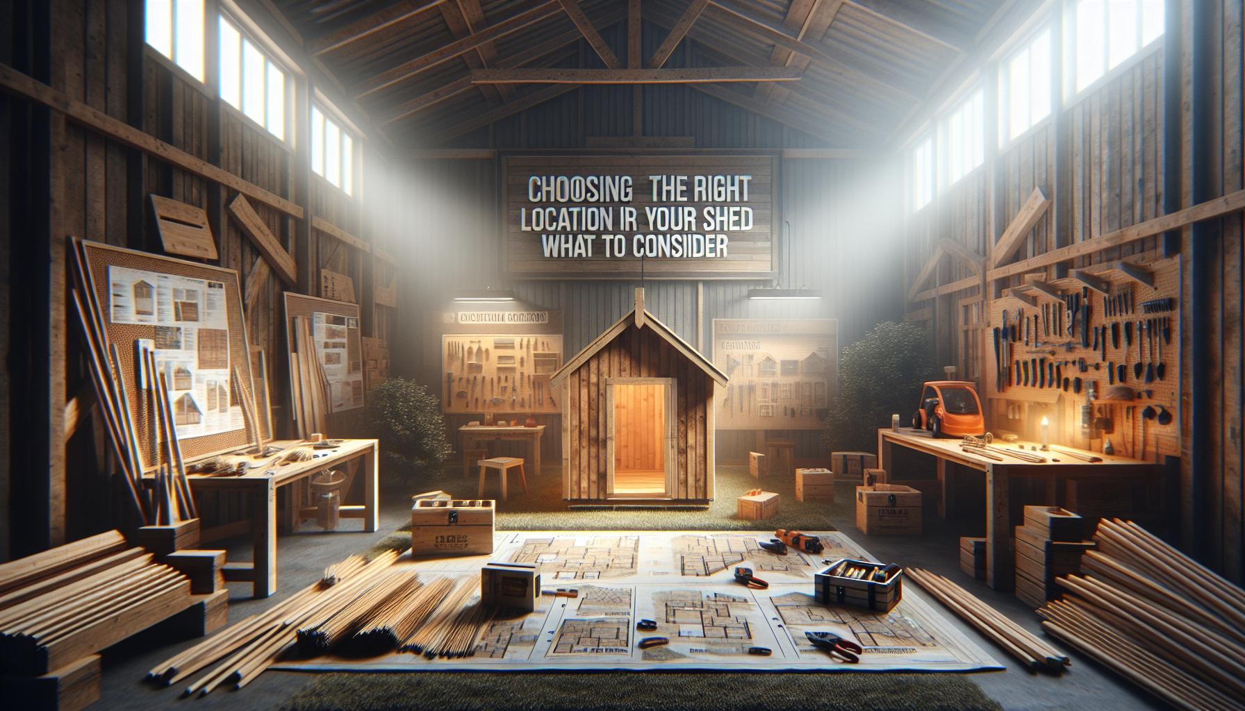 Choosing the Right Location for Your shed: What to Consider