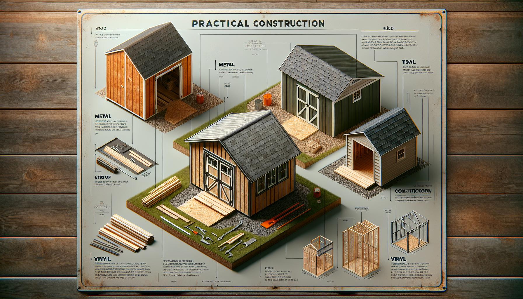 Comparing Costs: Wood vs.⁤ Metal ​vs. Vinyl Sheds