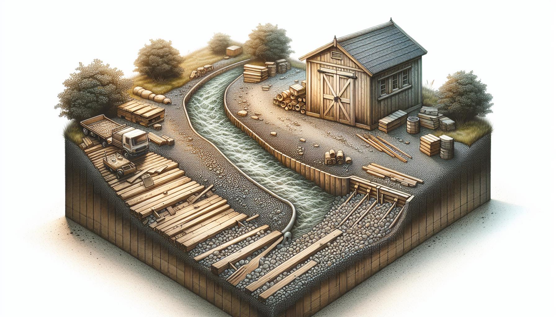 Creating a Gravel Drainage System for Stability