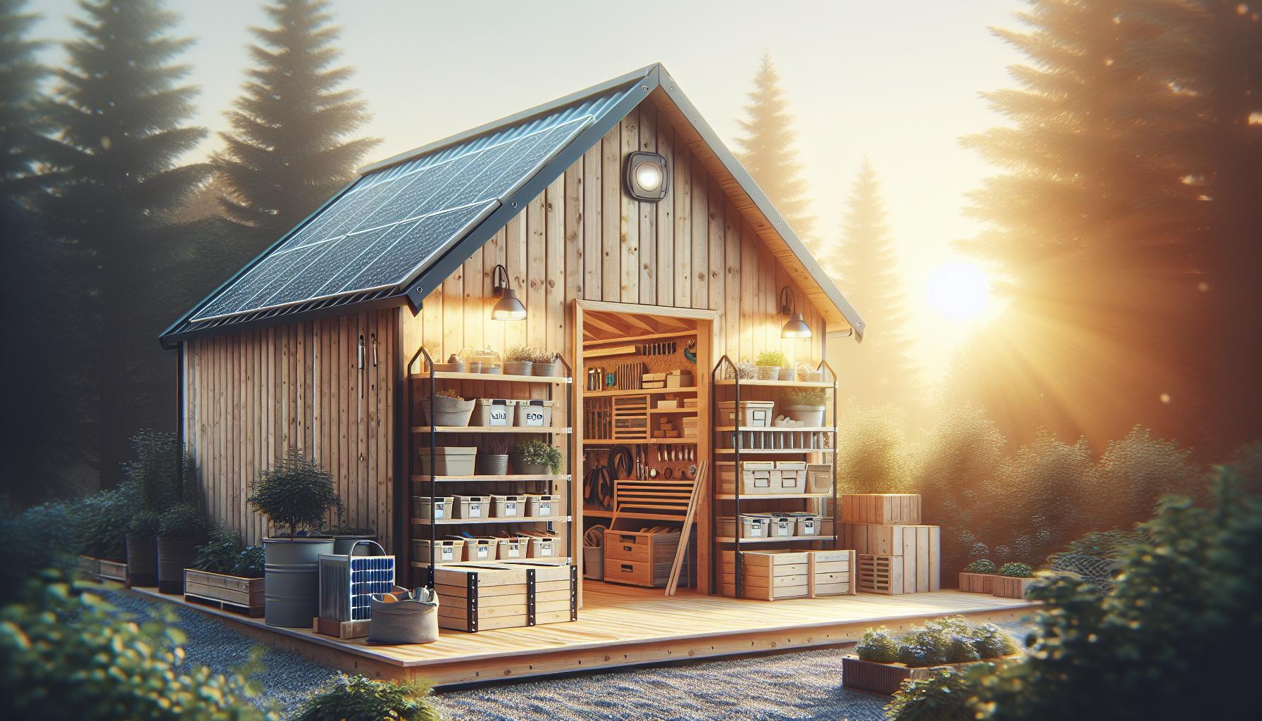 Enhancing Your Solar Shed: Storage Solutions and Organization Tips