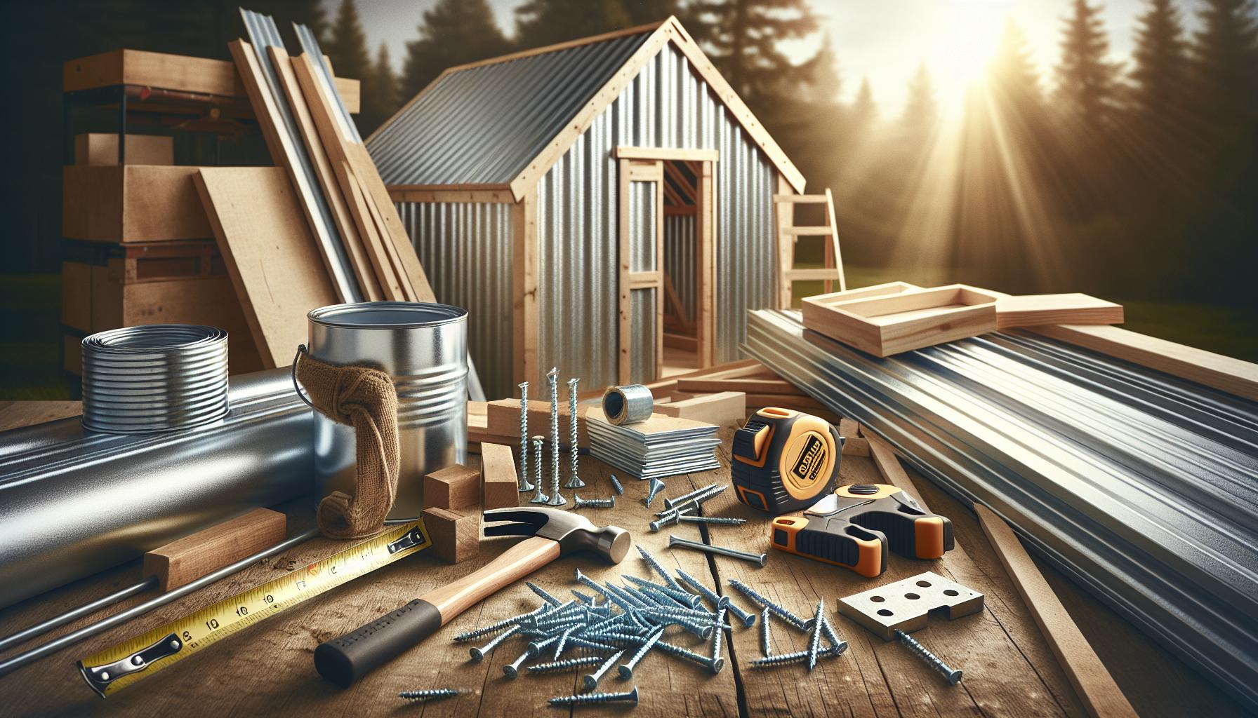 How to Build a Metal Shed: Durable Alternatives to Traditional Wood 3 Essential materials and Tools for Your Metal Shed Project