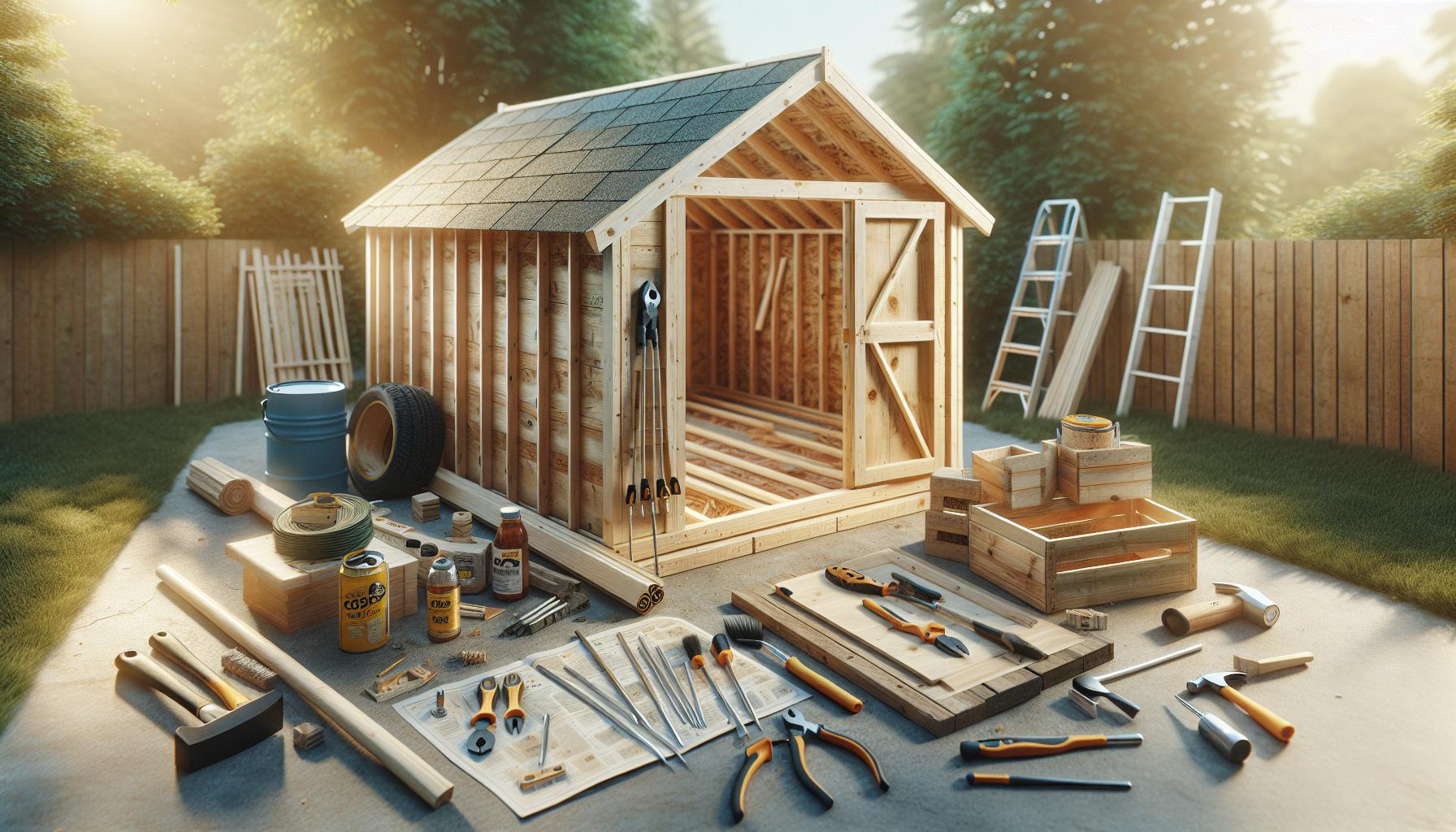 Essential Tools and Materials for Building a Shed