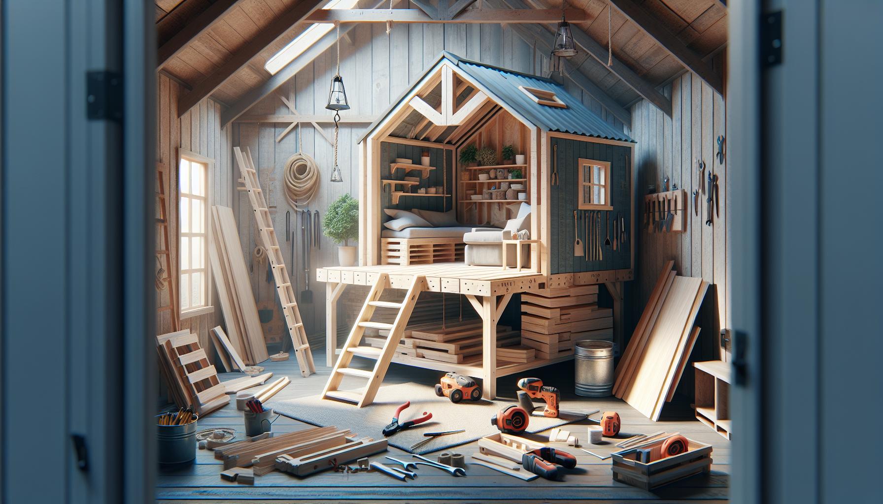 How to Build Loft Storage: Double Your Space with Overhead Platform 3 Essential Tools and Materials for Your Loft Platform Project