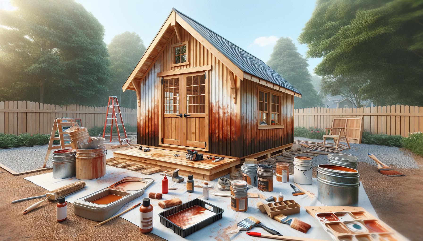 Finishing ⁢Touches: Painting, Staining,‍ and Customizing Your Shed
