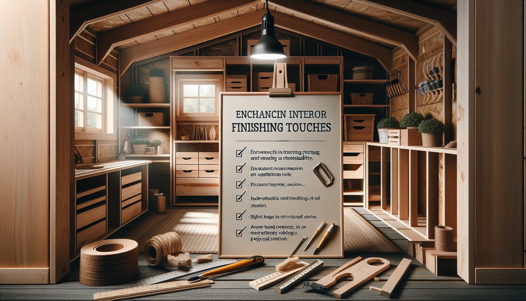 Interior Finishing Touches: Maximizing Storage and Usability in Your Shed