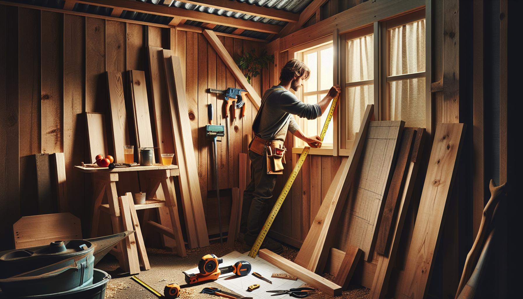 How to Install Shed Windows: Bring Natural Light to Your Workspace 4 Step-by-Step Guide to Measuring and Cutting Window Openings