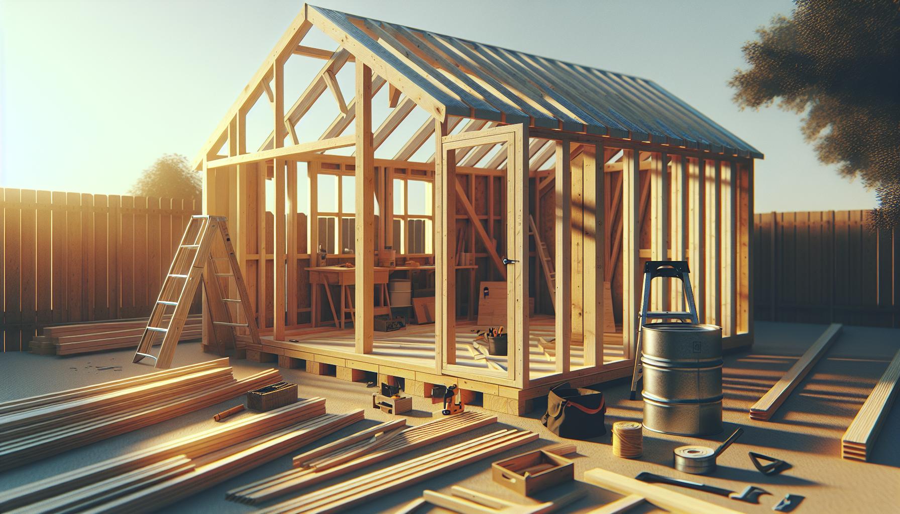 How Do You Build a Shed? First-Timer's Guide to DIY Success 4 Step-by-Step Instructions: Laying the Foundation and Framing